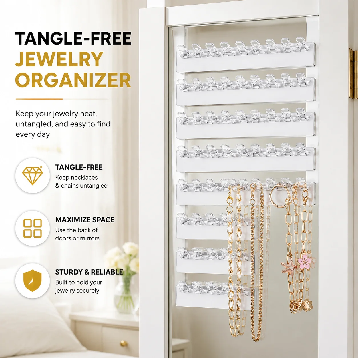 Body Jewelry Display - Organizador de Joias para Pendurar na