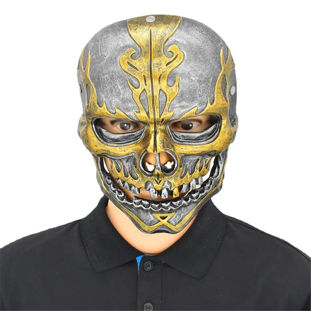 

Horror Captain Skull Mask Halloween Masquerade Resin Helmet Mask Movie Role-Playing Props