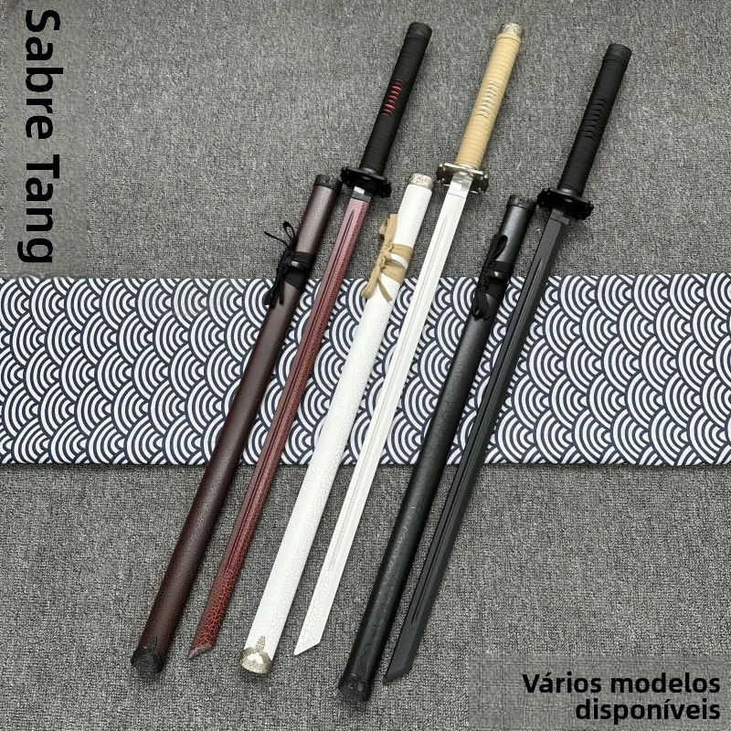 竹製両手刀（鞘付き）武術トレーニングソード、非殺傷性太極拳フィットネス武器（スポーツ用）