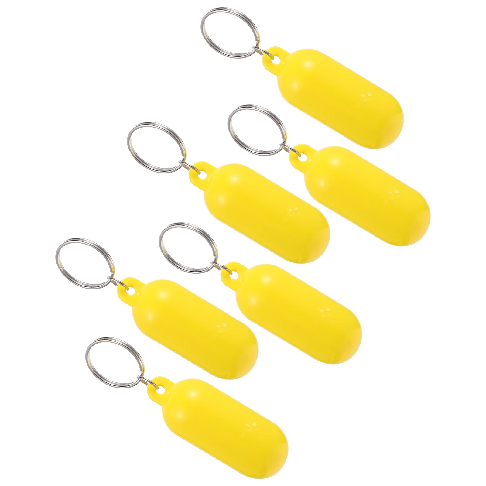 6 Pcs Floating Keychain for Sailing Fishing Boating ABS Material Anti Fade Boat Key Pendant Team Sports Accessory