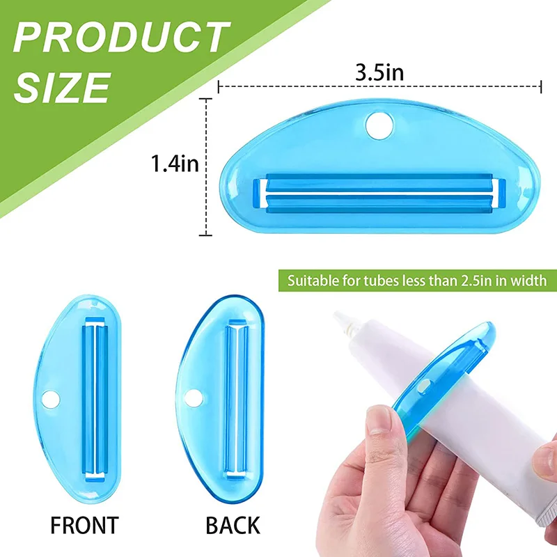 4Pcs Toothpaste Squeezer Manual Squeezers Toothpaste Tube Clips Facial Cleanser Dispenser Squeeze Bathroom Accessories ﻿