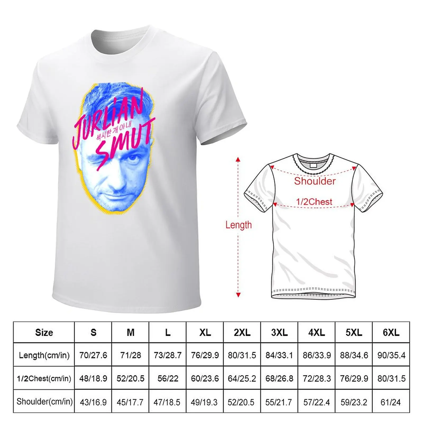 Julian Smith - Jurlian Smut South Korean Bootleg T-Shirt summer tops vintage clothes oversizeds t shirts for men