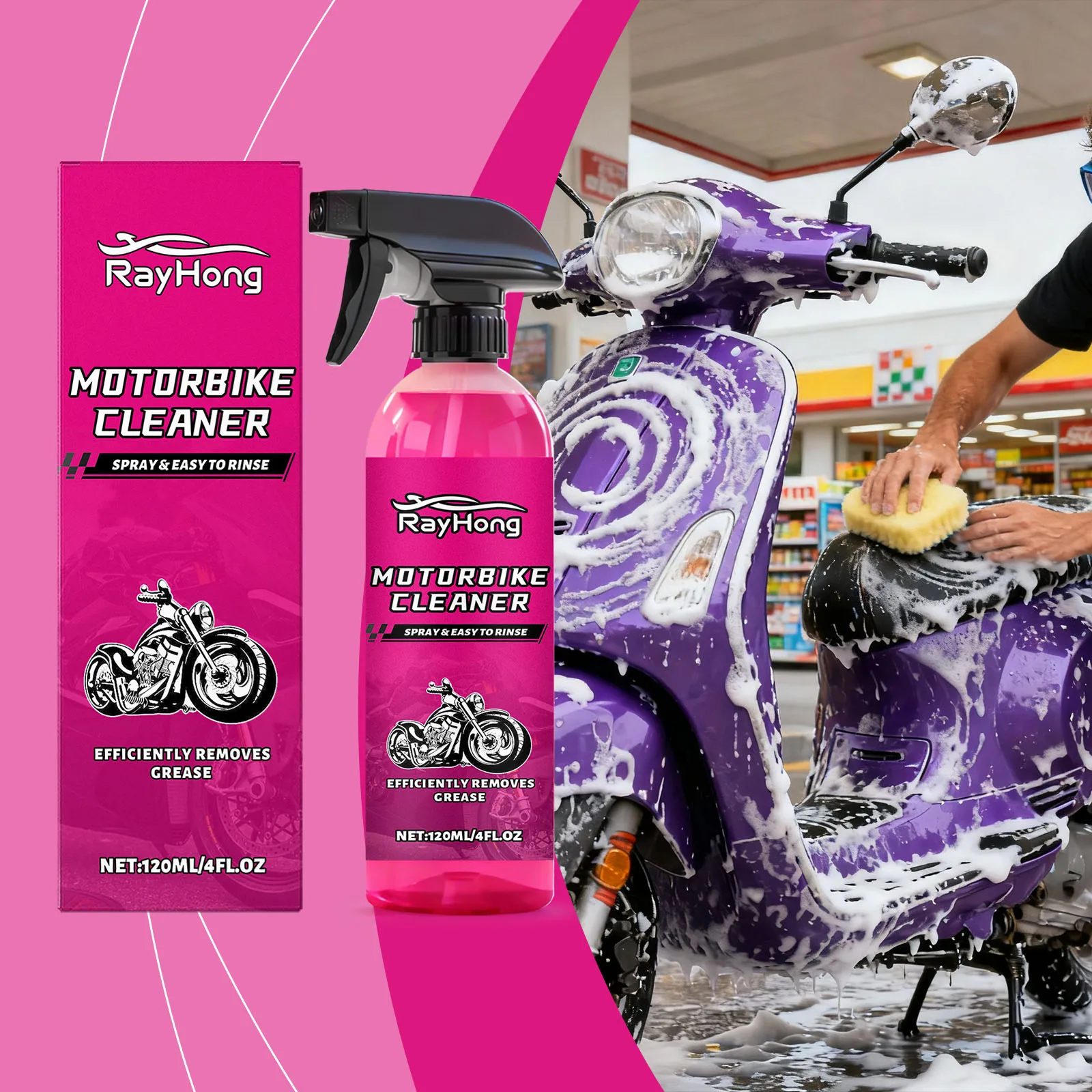 

Car Cleaner - Remove Oil Dirt Easy To Clean Renew Care Compatible with Multiple Vehicle Surfaces Automotive Cleaning