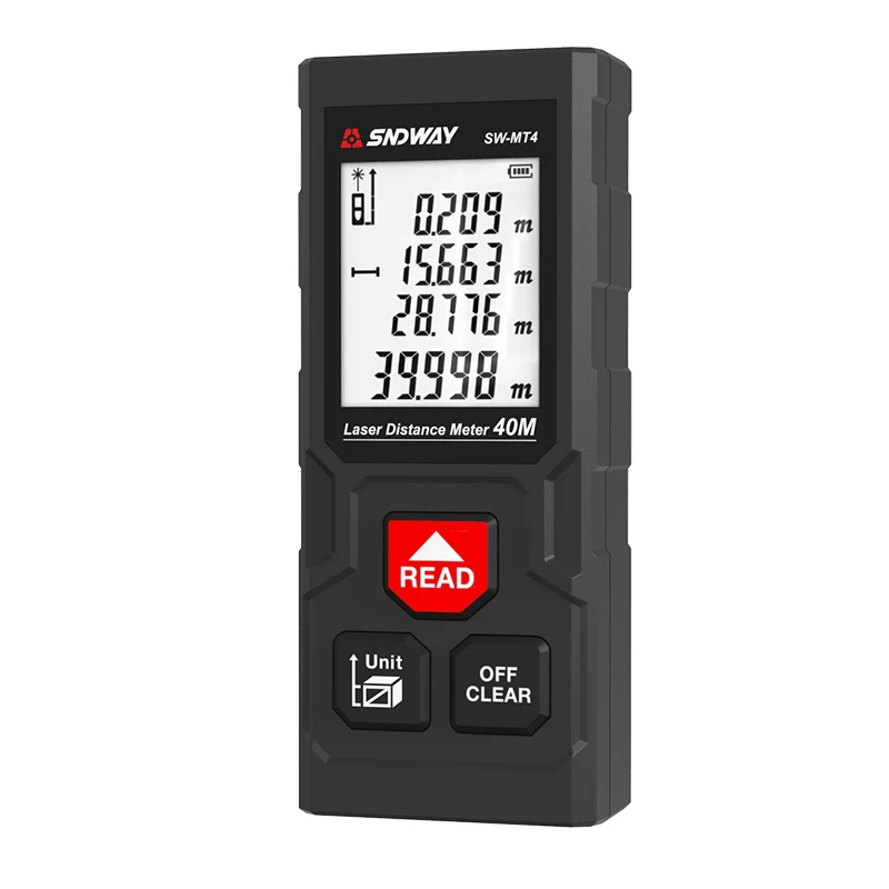 SNDWAY SW-MT4 Digital LCD Display la ser Rangefinder la ser Distance Meter 40m