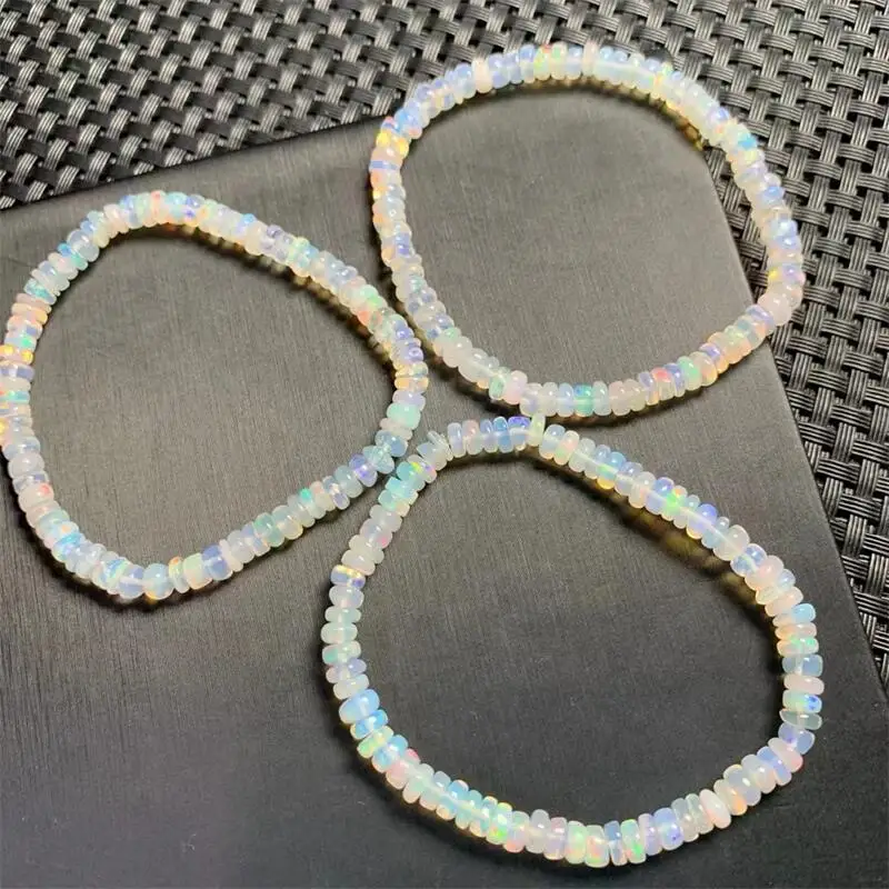 4.7MM Natural Opal Bracelet Reiki Healing Energy Crystal Stretch Bracelet Couple Jewelry Gift 1PCS