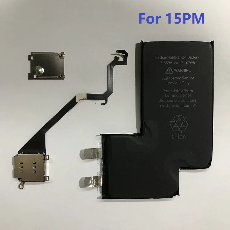 Li-ion-polymeerbatterij met standaardcapaciteit voor iPhone 15 pro Max - ESIM naar Dual Sim Dubbele kaartsleuf Wylie Repair Tablet Tool Kit
