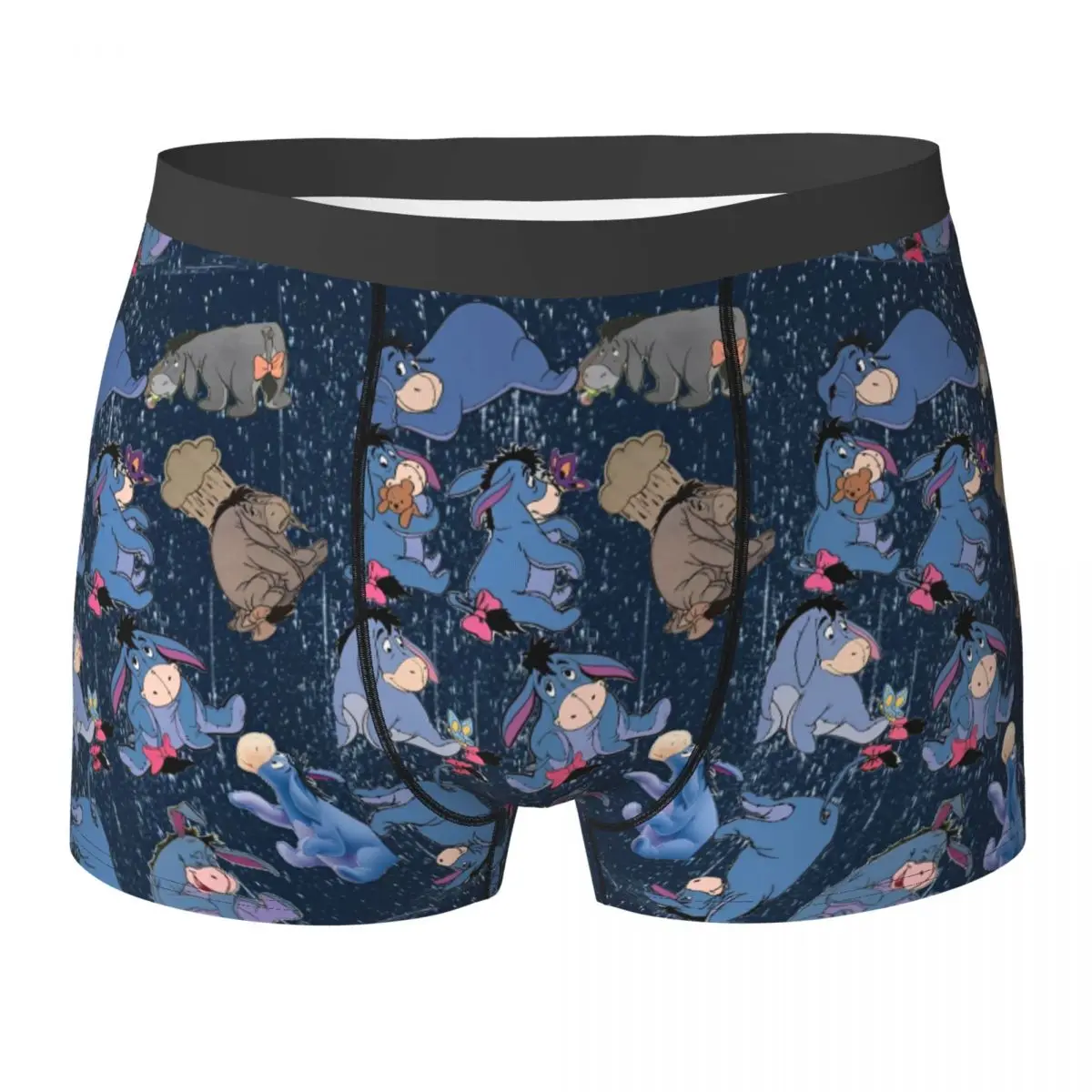 

Пользовательские трусы-боксеры Eeyore Collages Винни-Пух, качественные мужские забавные шорты-боксеры, трусы больших размеров на заказ
