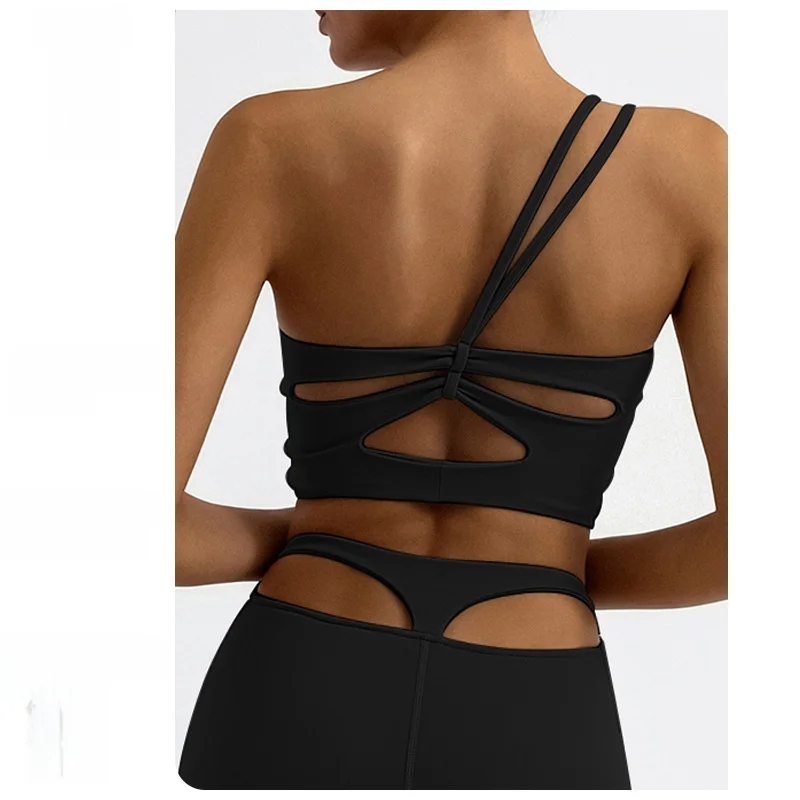 

Жилет для йоги для женщин, высокоэластичный быстросохнущий бюстгальтер на бретельках, красивый дизайн с крестом на спине и нагрудником в европейско-американском стиле