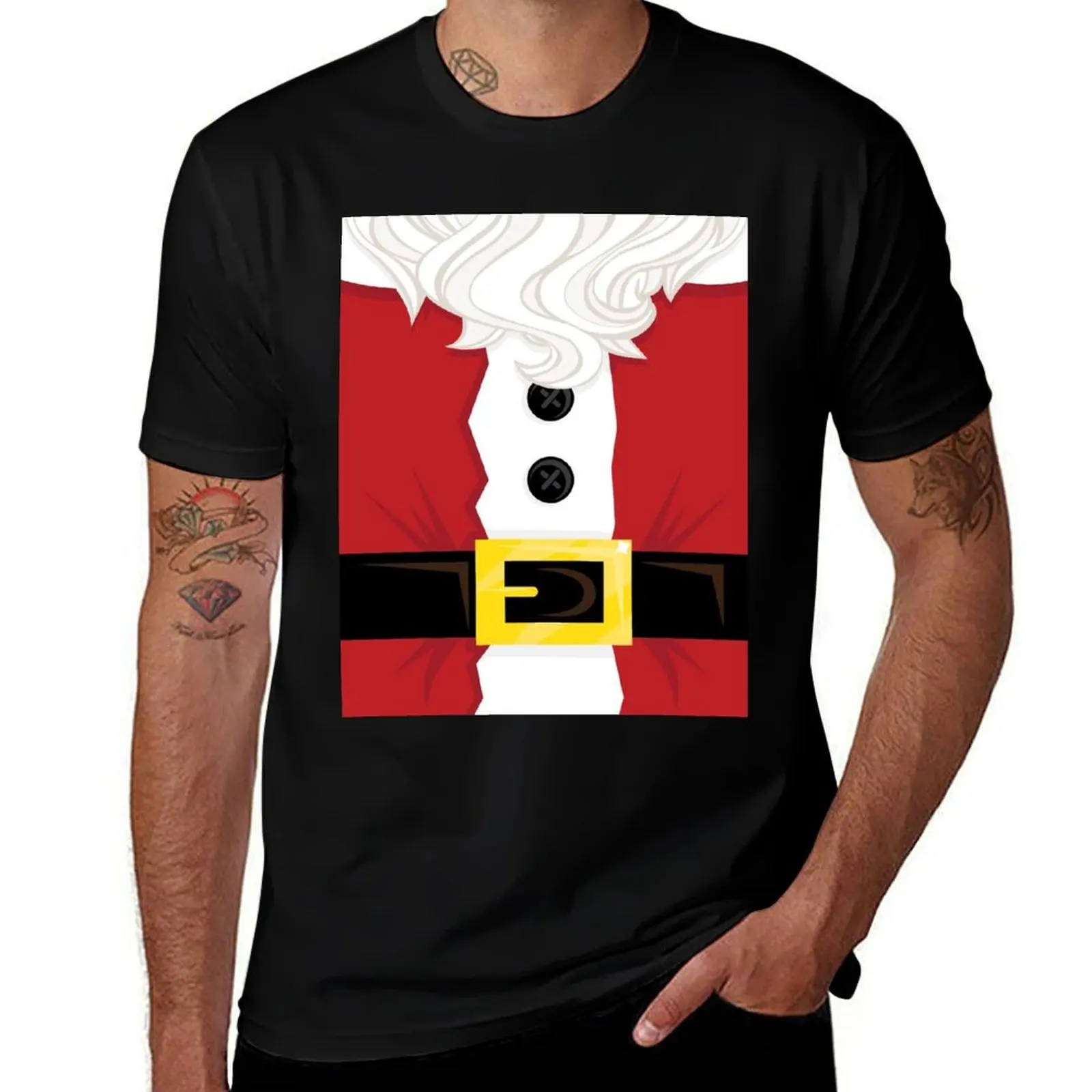 

Xmas santa Belly T-Shirt man t shirt cotton high quality man t shirt graphic t shirt man cotton T-shirt