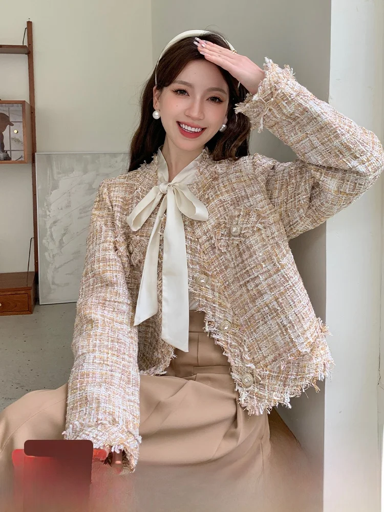 

Limited Quanti 94.999.9 Прямой комплект больших размеров Осенний модный костюм-двойка V-Ne Long Sve Полиэстер Спандекс