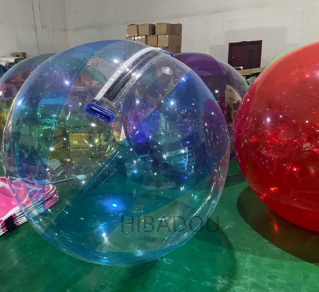 Bola de caminhada na água bola zorb bola de dança inflável bola de hamster humano bola de caminhada na água 2m tpu claro inflável bola zorb de água