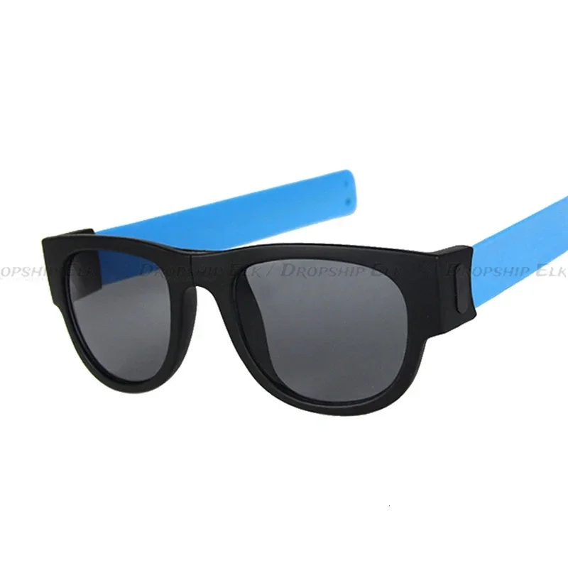 صفعة النظارات الشمسية السوداء النساء Slapable سوار نظارات شمسية للرجال الفاخرة معصمه مهرجان للطي السيدات النظارات