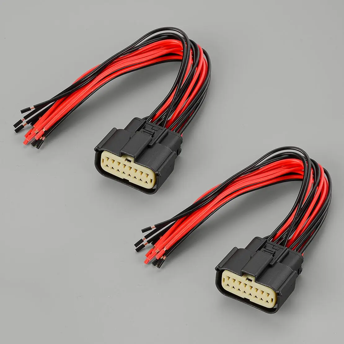 

WPT-1279 2Pcs 16-Way Rear Taillight Tail Light Lamp Connector Wire Wiring Harness Plug Pigtail Fit for Ford F-150 F150 2016-2020