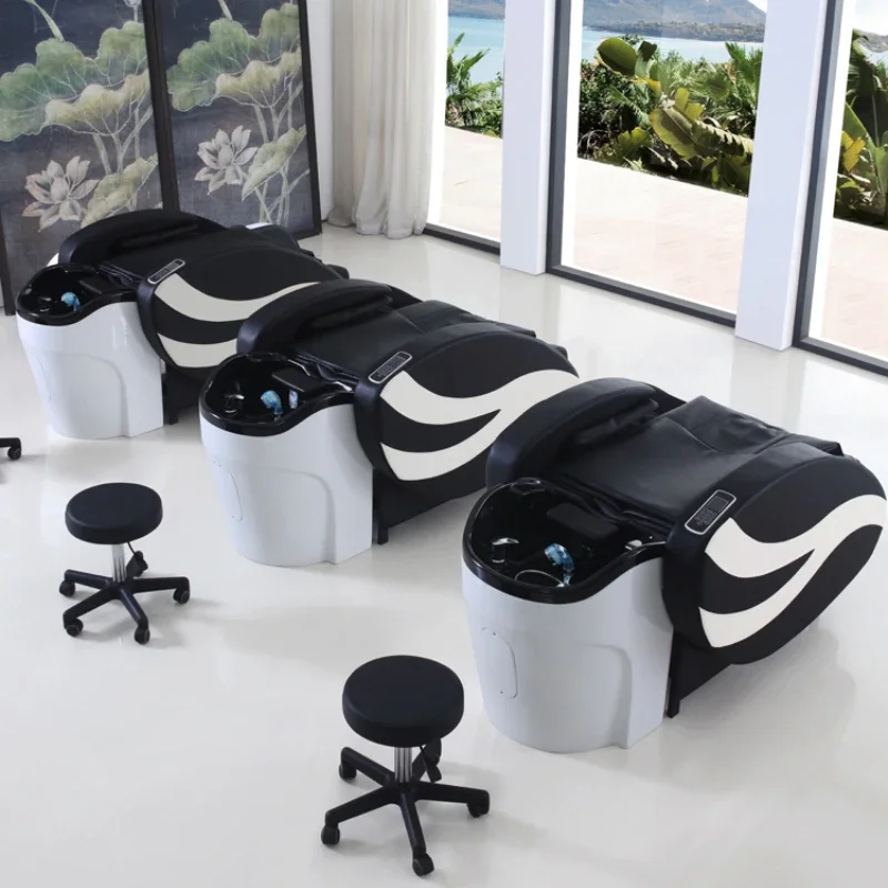 Automatic Intelligent Shampoo Chairs Massage Barber Shop Fumigation Shampoo Chairs Water Circulation Shower Chuveiro Furniture