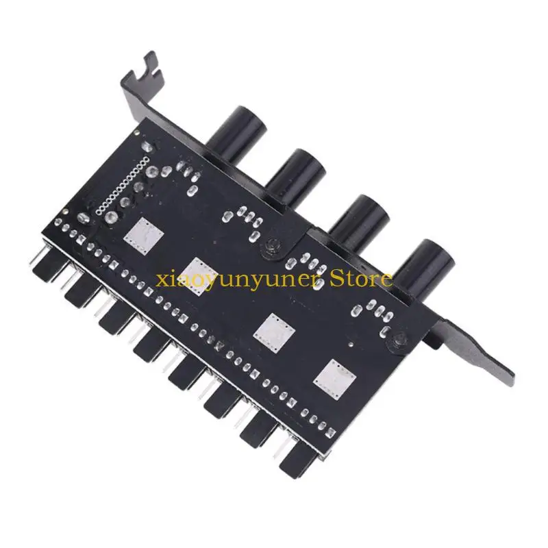 P9JB 4 Knob enfriamiento Ventilador refrigeración PC 8 canales Cuble ventilador para estuche CPU HDD V