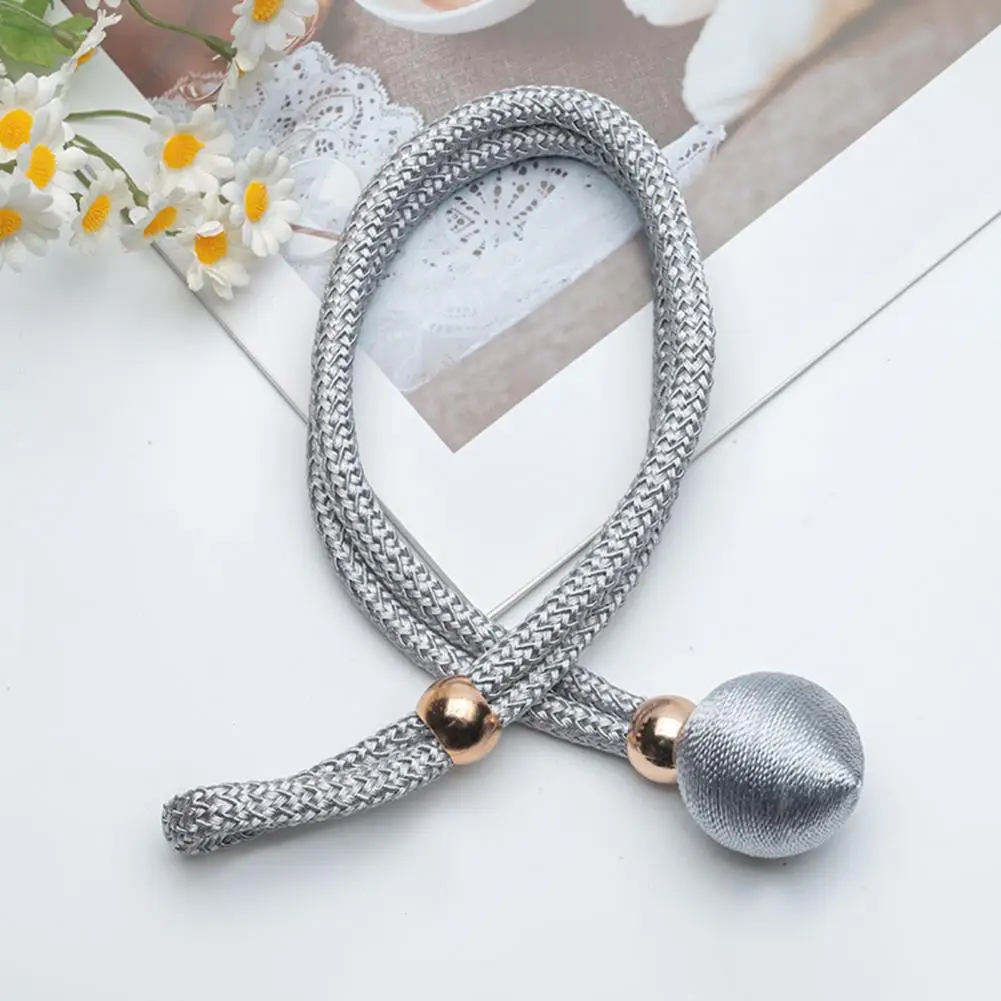 Strong Curtain Fasteners Fabric Curtain Tiebacks for Windows Circular Rope Curtain Holdbacks Home Essential Bedroom Room Decor