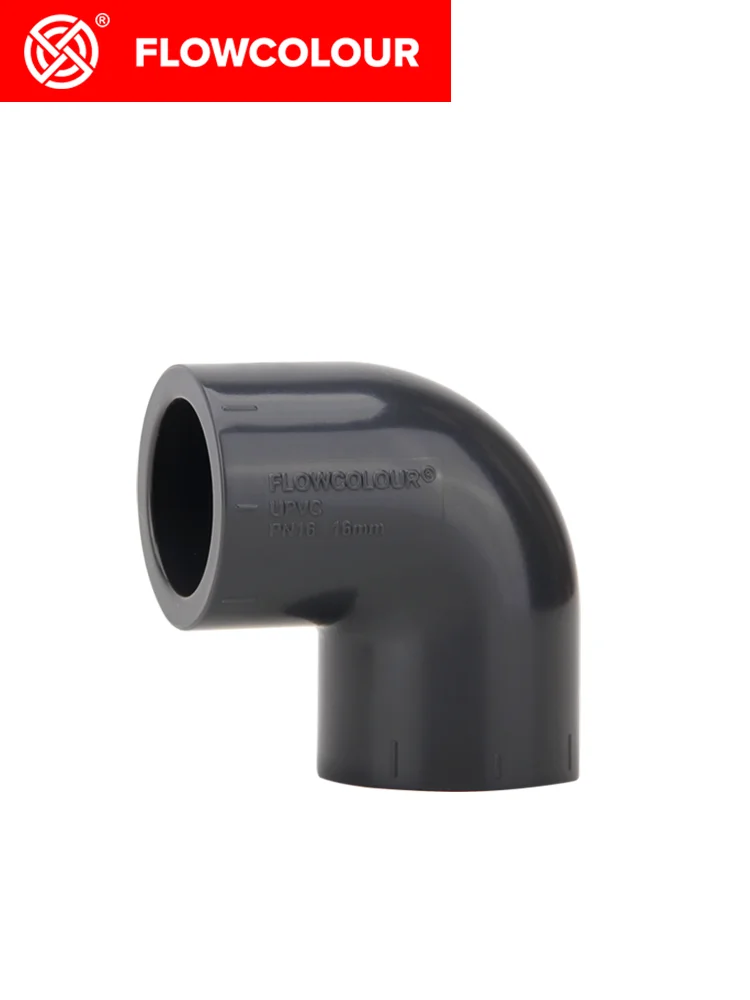 

Flow Colour Aquarium 90° Elbow Fitting UPVC DN15 DN40 industrial Standards Deposition for Marine Fish Tank Coral Reef