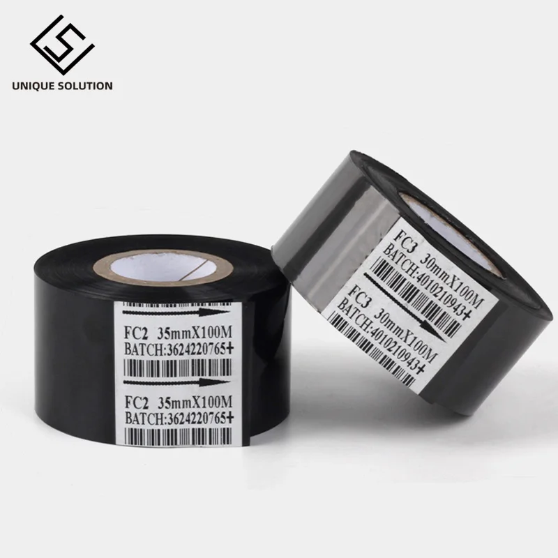 Thermal Ribbon Of Ribbon Printing Machine 30*100m Date Code Printer Accessory Black 25mm 30mm 35mm Width For DY-8 HP-241B