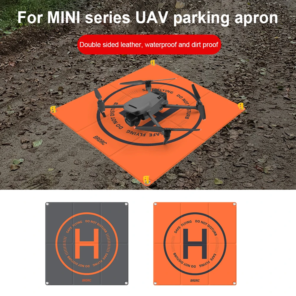 Parking Apron Portable Drone Landing Pad Double-sided Colors with Ground Nail Drones Accessories for DJI Mini 3 Pro AVATA Air 2S