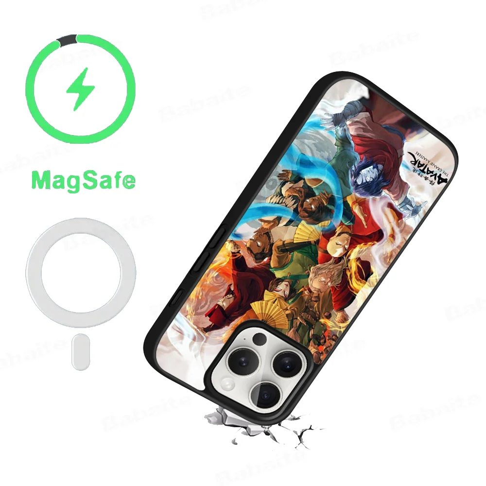 A-Avatar the Last Airbender Phone Case Magnetic Case For iPhone 16 14 13 12 11 15 Pro Max Plus For Magsafe Wireless Charge