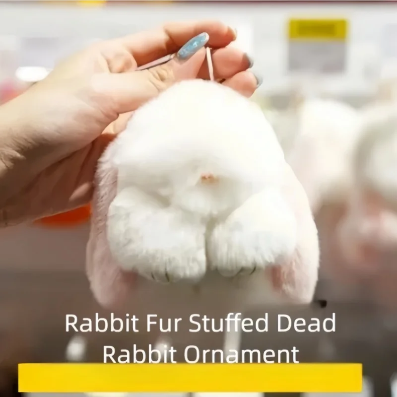 

ABDL Kawaii Rabbit Hair Doll Pendant Fun Cute Pretend Dead Rabbit Backpack Decoration Keychain Soothing Toys Festival Gift﻿