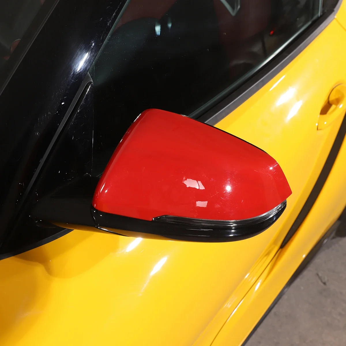 For Toyota GR Supra MK5 A90 2019-2026 ABS Carbon Fiber Car Rearview Mirror Protective Cover Trim Sticker Car Accessories