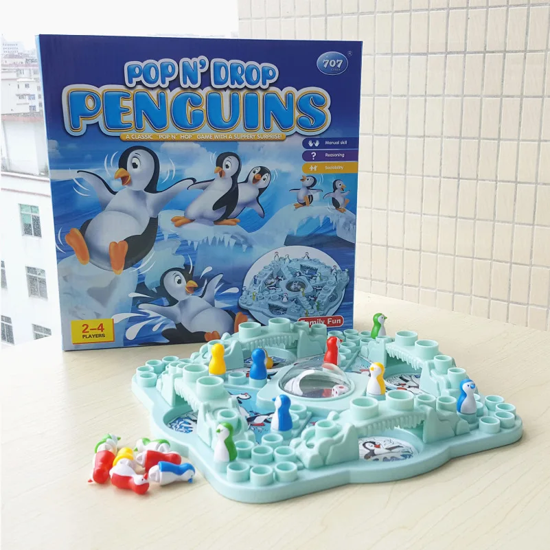 Multiplayer Penguin Flying Chess Party giochi da tavolo Family Friends Competition Interactive Umping Chess dadi giochi da tavolo giocattoli