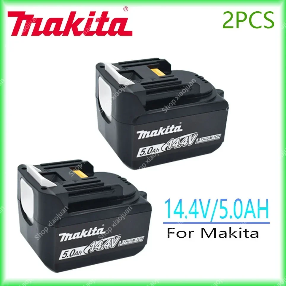 

Original Makita 5000mAh 14.4V Rechargeable Li-ion Battery For Makita 14V Power Tools 5.0Ah Batteries BL1460 BL1430 1415 194066-1