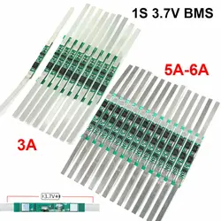 10PCS Li-Ion Batteries Protection Board 1S 3A/5-6A BMS PCB Protection Board Suitable For 3.7V 18650 Lithium Battery