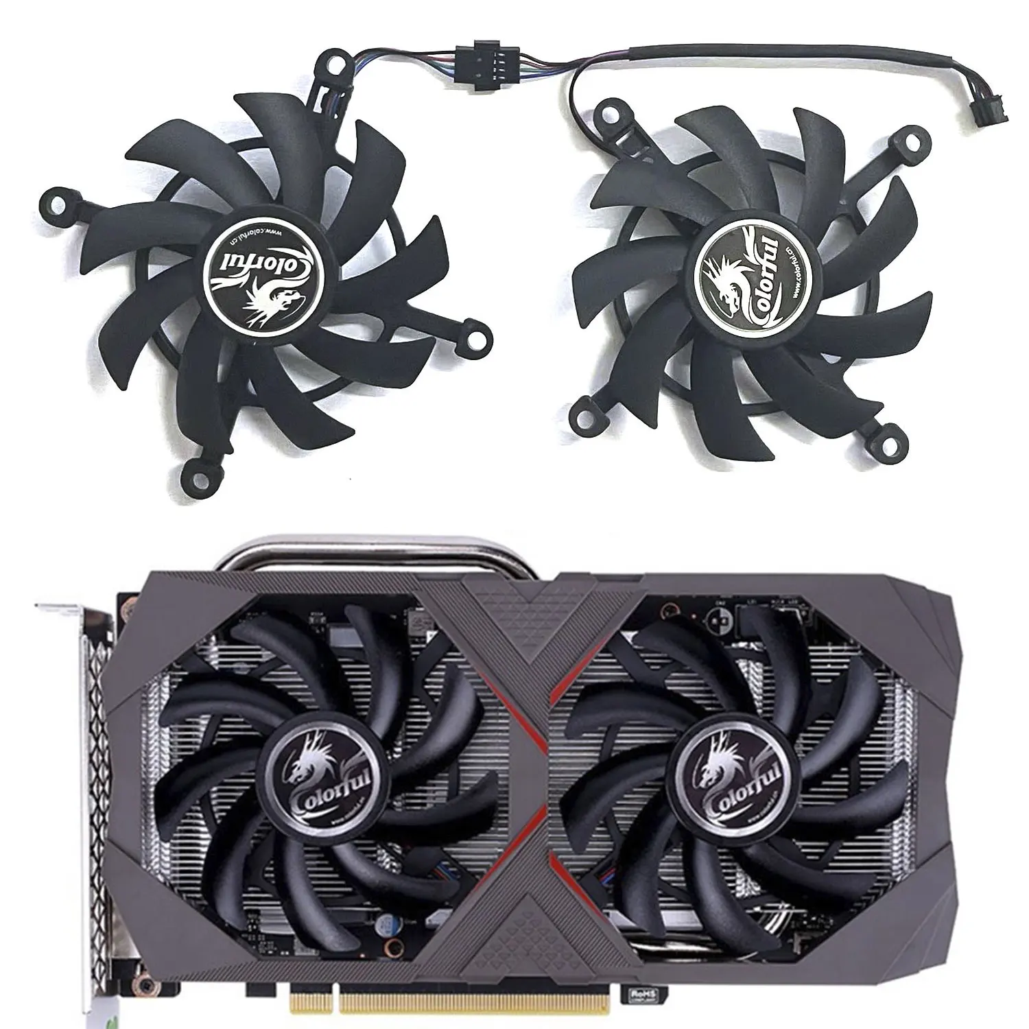 

New 85MM 4PIN RTX 2060 2060S GPU Fan for Colorful GeForce GTX 1660TI 1660S 1650S 1650 Graphics Card Cooling Fan