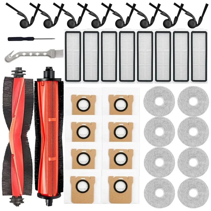 

【KITCHEN GADGET】Accessories Kit For 5 Pro / OV21GL Robot Vacuum Main Side Brush Hepa Filter Mop Pads Dust Bags Replacemen