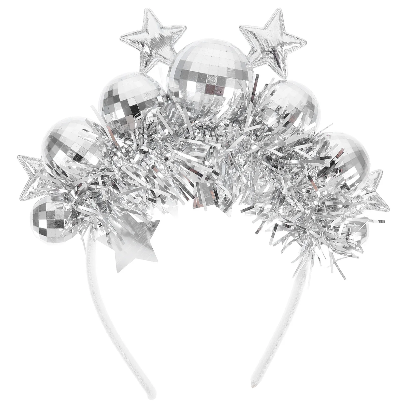

Disco Ball Headband Women 70S Party Hair Accessories Birthday Wedding Graduation Festival Costume Dance Wear Headpiece