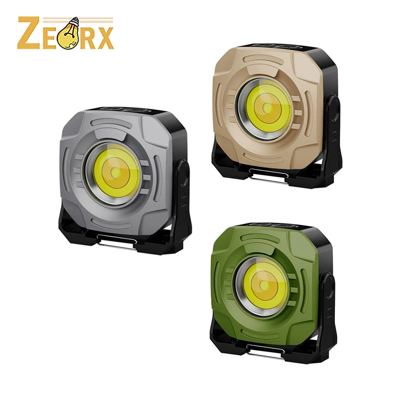 ضوء عمل قابل لإعادة الشحن، ضوء كاشف محمول مع خطاف ومغناطيسي ستبليس قابل للتعتيم لإصلاح السيارات في حالات الطوارئ