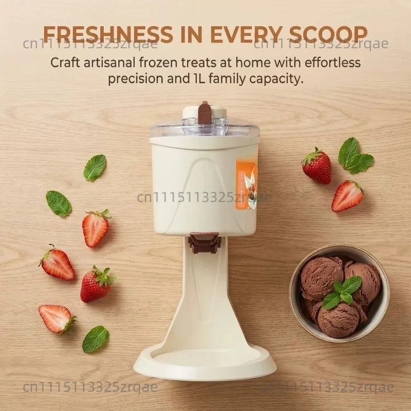 regulations Compact Small Ice Cream Machine: Perfect for Homemade Frozen Treats, Ideal for Small Kitchens & Family Use