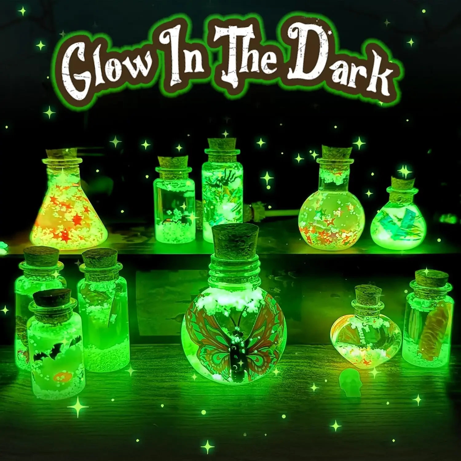 Magician DIY Craft Kit Magic Potion Bottle Toy Kids Girls Educational Parent-Child Interactive Playset