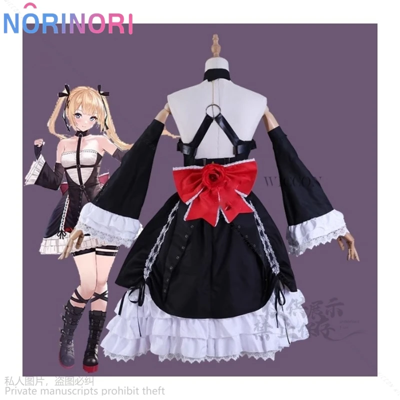 Juego de Anime disfraz muerto o vivo Lolita Marie Rose Cosplay encantador vestido uniforme traje de fiesta de Halloween para mujeres niñas pelucas Cos