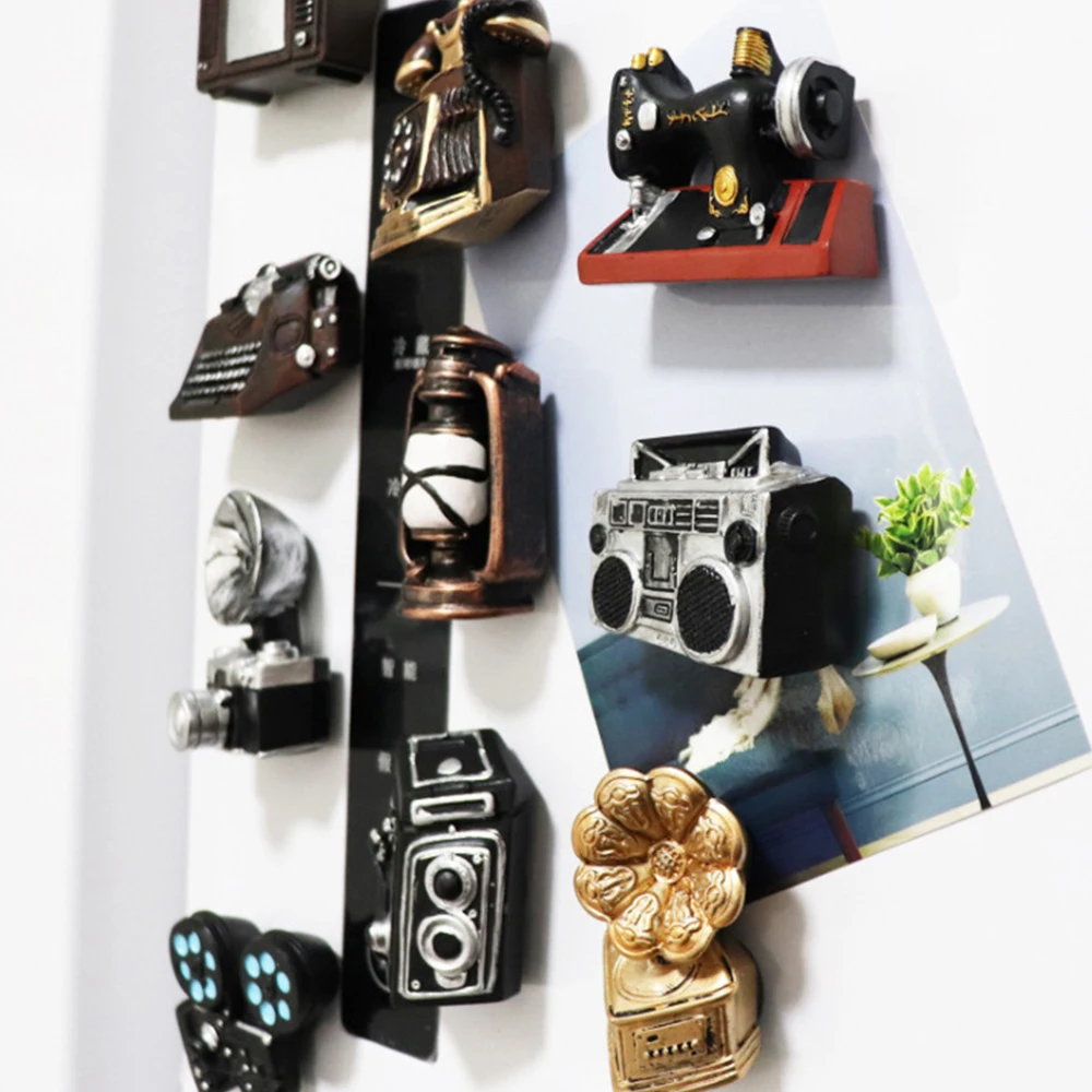 Creative Retro New Product Multi-Style Simulation Home Appliance Refrigerator Sticker Personality Cute Kitchen Decoration