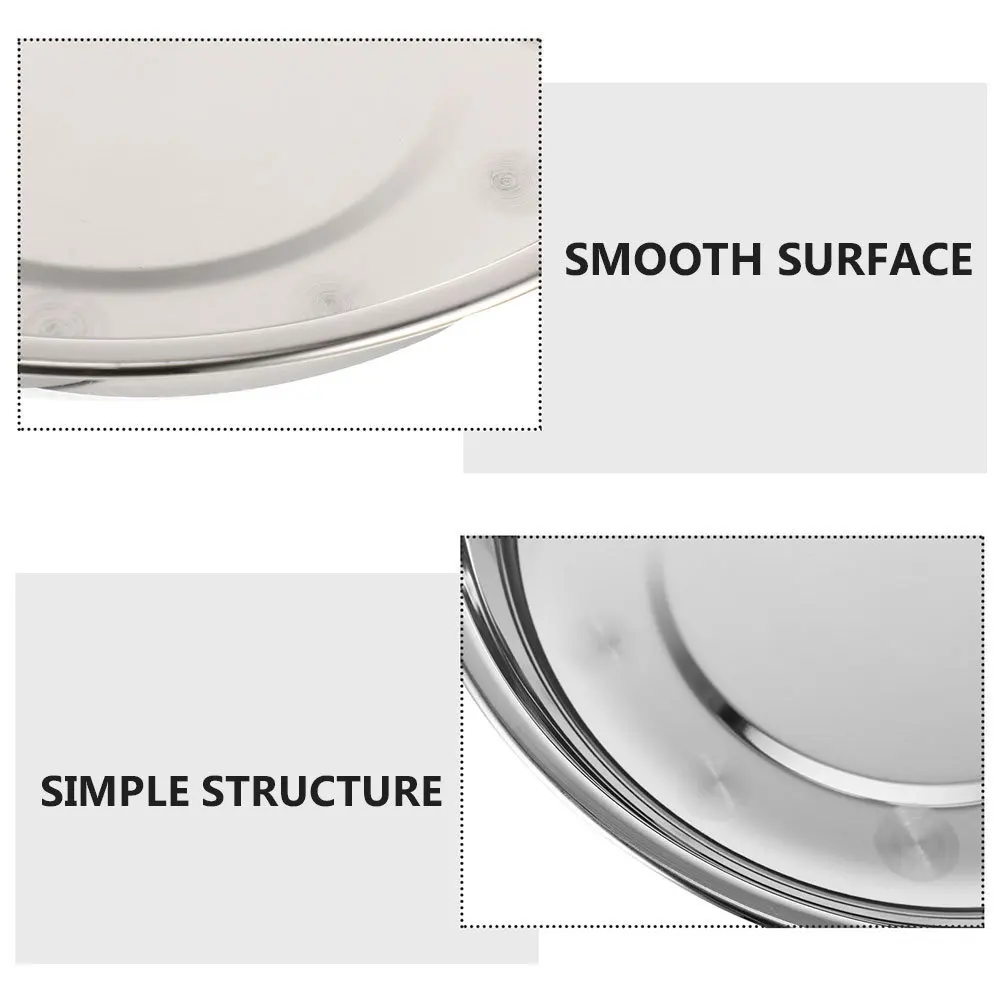 

2Pcs Stainless Steel Pet Bowl Wide Shallow Design No Dead Corners Easy Rinse for Dog Cat Puppy Kitten Feeding Bowl Household Use