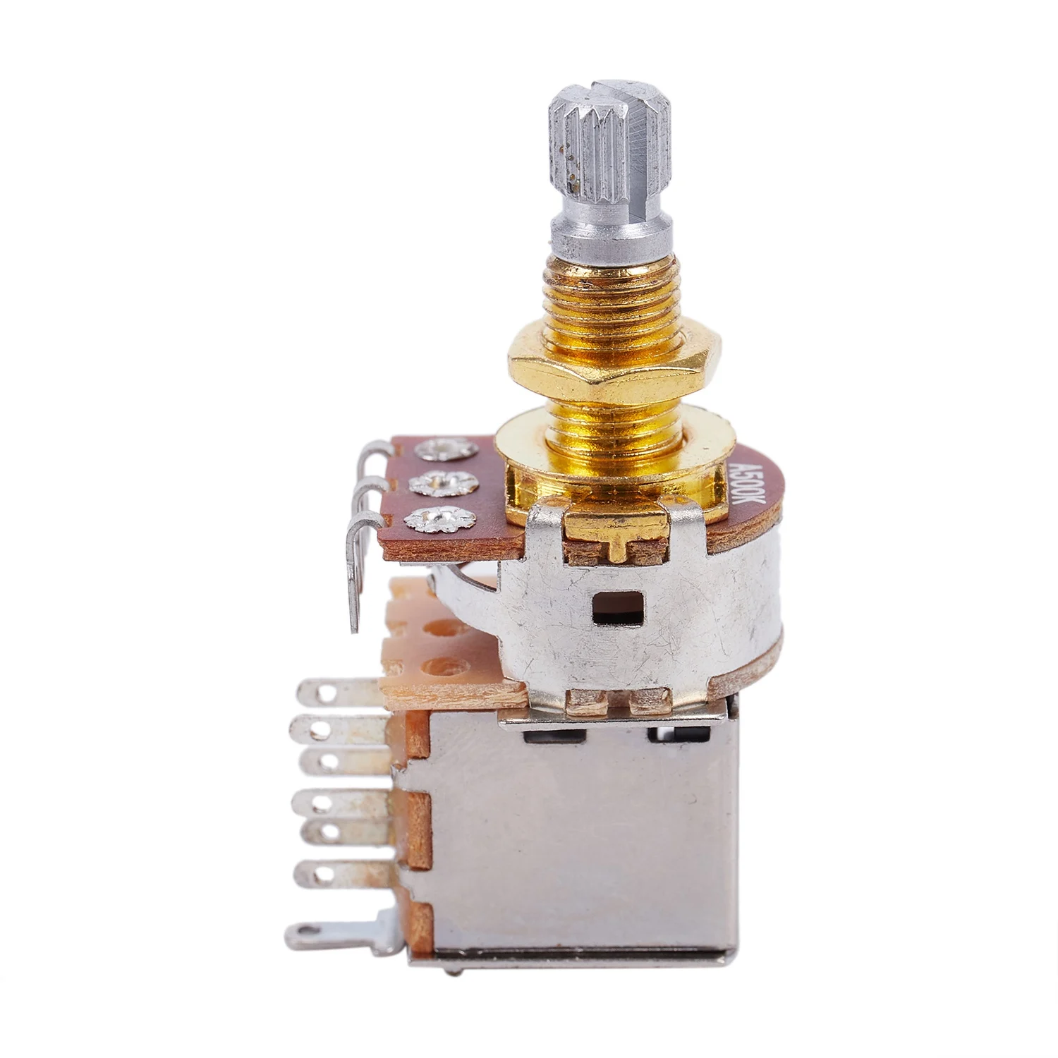 실용적인 기타 포트 500K 짧은 분할 샤프트 오디오 테이퍼 푸시/풀 전위차계