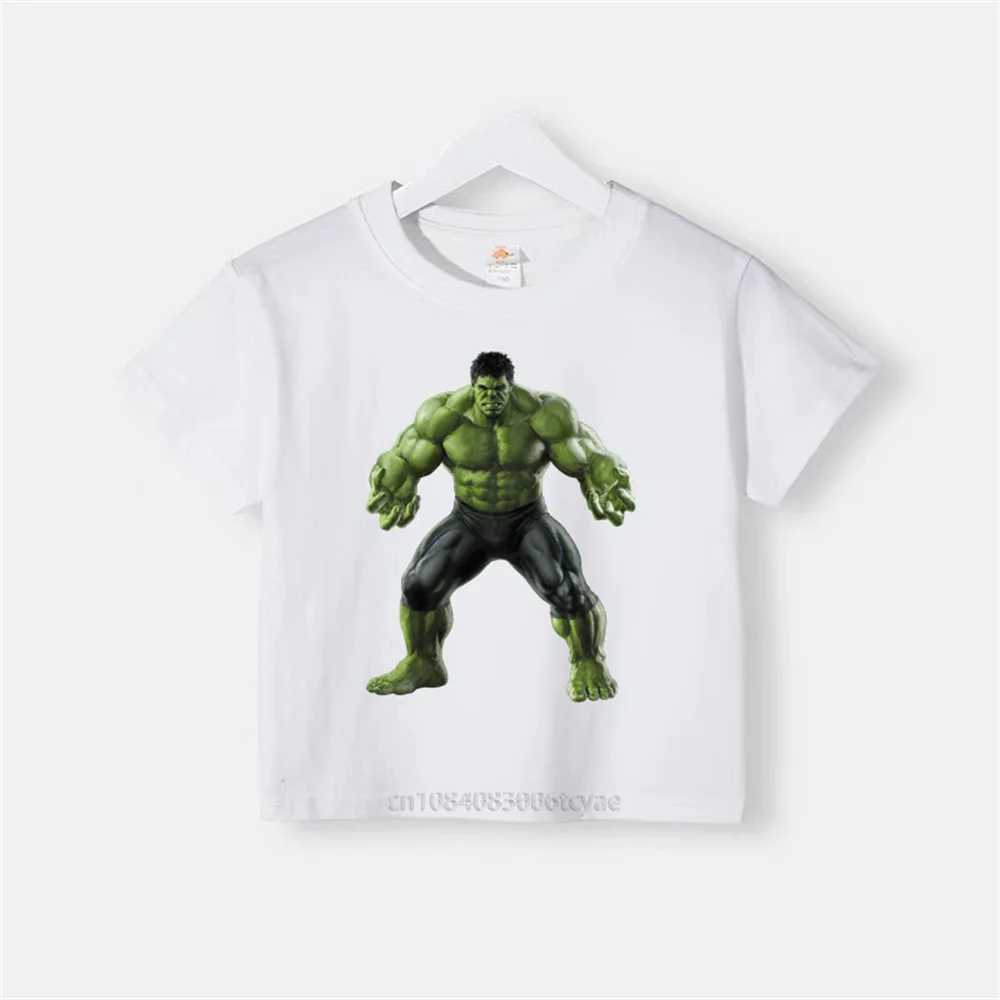 Summer Kids Cotton cartoon T-shirt Boys Girls Toddler Hulk Baby Toddler crewneck top Breathable and comfortable clothing