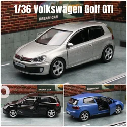 1:36 Volkswagen Golf 6 GTI Toy Car Diecast Miniature Model SUV Pull Back Doors Openable Educational Collection Gift Kid