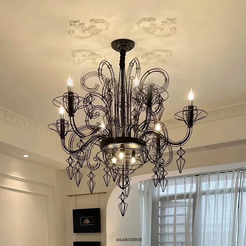 CX retro living room villa decoration ornament, staircase empty decoration