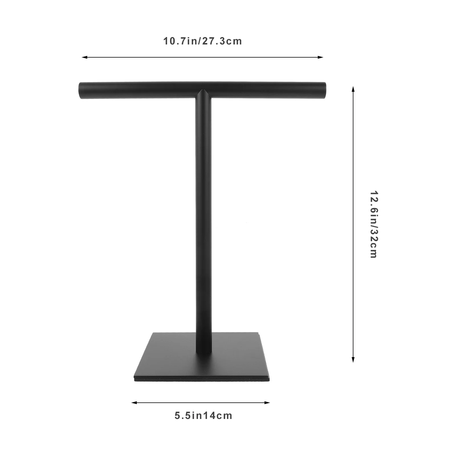 1pc portasciugamani in acciaio inossidabile supporto da appoggio base a forma di T senza trapano bagno cucina portasciugamani Vanity da tavolo
