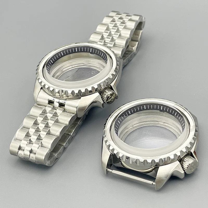 

Dia 42mm Silve SKX007 SRPD Watch Case Dome Double Sapphire Glass Fits NH35 NH36 7S26 4R Movement Transparent Back Cover