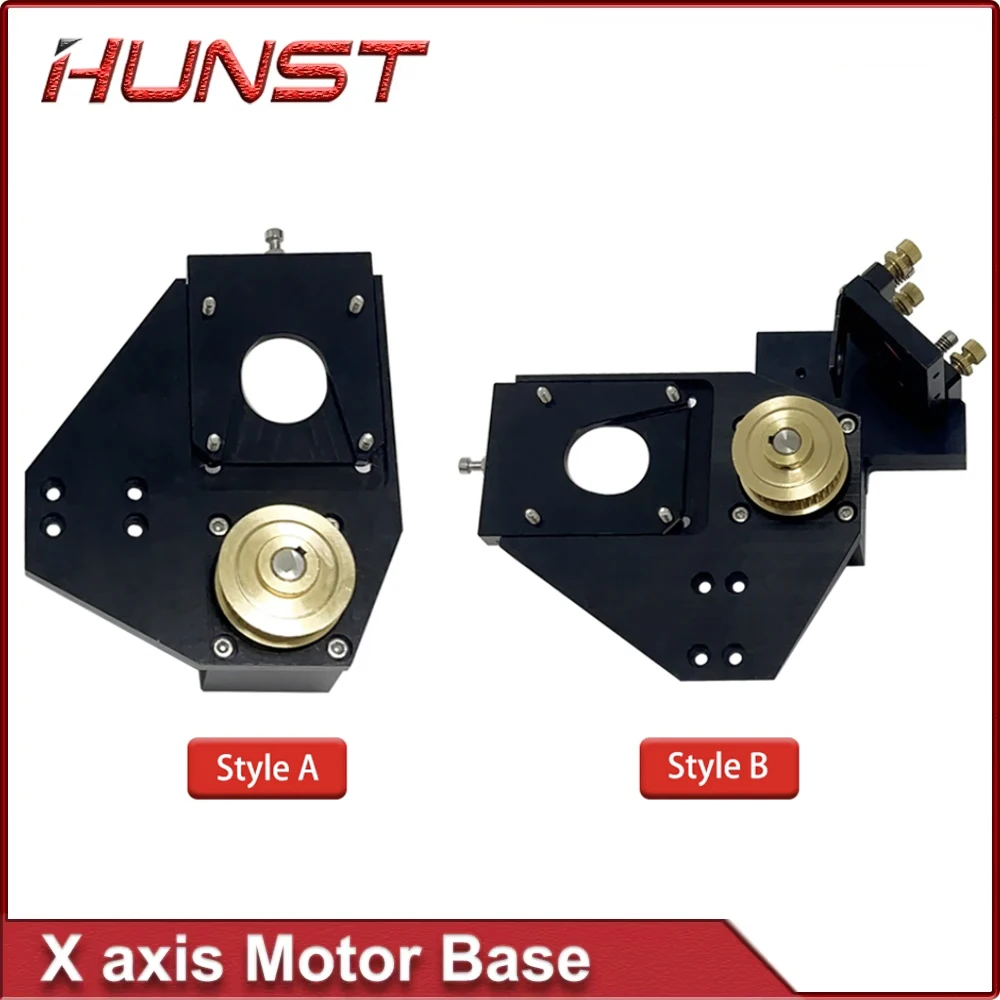 HUNST CO2 Black Motor Reducer Laser Mount Mirror 25mm Lens Integrated Mount for Laser Engraving and Cutting Machine.