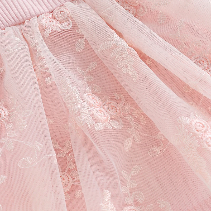 유아 아기 소녀 메쉬 Romper 드레스 여름 캐주얼 플라이 슬리브 꽃 자수 점프 슈트와 머리띠 세트 패션 귀여운 옷