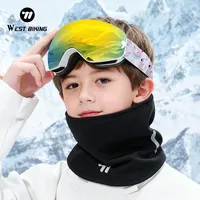 WEST BIKING Kids' 2-in-1 Winter Balaclava Hat Children Winter Windproof Warm Outdoor Sports Cap And Neck Mask Cycling Equipment