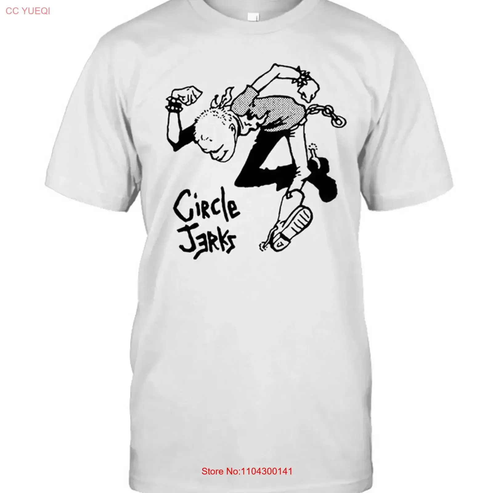 Circle Jerks Punk Rock Band White T Shirt Classic Design vintage Washed Stretched Slightly Comfortable homme Breathable
