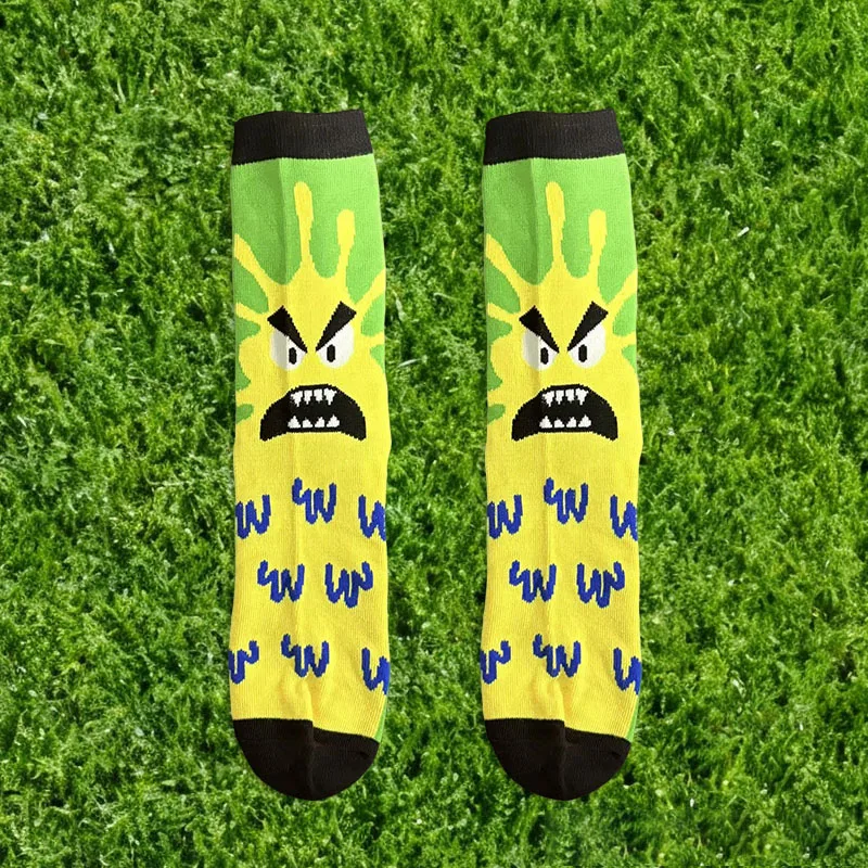 1/5/10 Pairs Character Cartoon Monster Emoticon Cute Cosplay Mid-Calf Socks Unisex