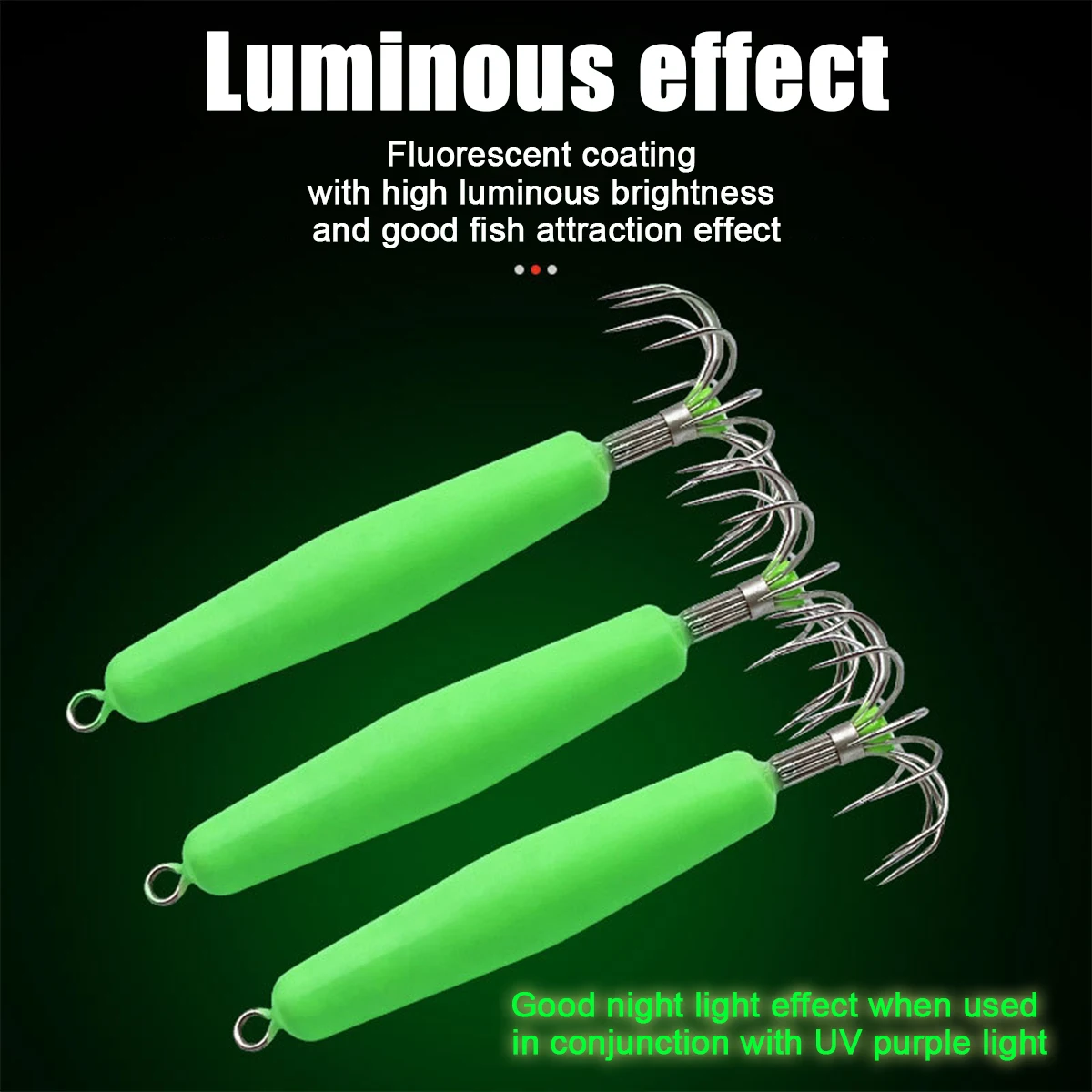 1Pcs Luminous Cuttlefish Squid Jig Hook 12g-96g 12 Needles Octopus Glow Jigs Artificial Bait Hard Turlutte Lure Shrimp Bait